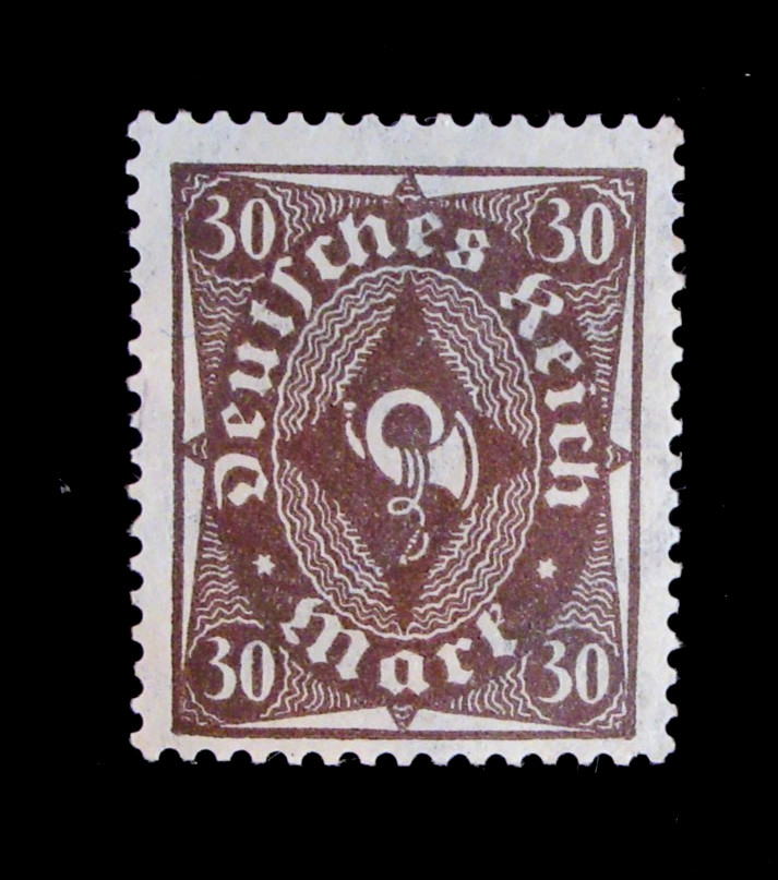 Germany Stamp Scott 183 Deutsches Reich 30 Mark Post Horn 1921 Mint MLH