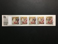 GERMANY STAMP BOOKLET 1992 RED CROSS CHRISTMAS NOEL ROTES KREUZ RARE!! xa89