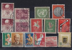 Germany: 1954; to 1957, 30 Values, more 90$, some repeated, pairs, used, EBA018
