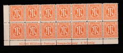 Germany Scott# 3N6a MH-MNH Inscription Block 14 Allied Military Postage