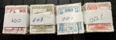 GERMANY 4 BUNDLES OF 100+/- CASTLE DEFINITIVE 60, 80, 280, 300pf 1186