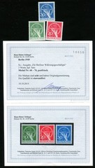 BERLIN 1949 68-70 ** MNH FLAWLESS Opinion SCHLEGEL BPP (G2777