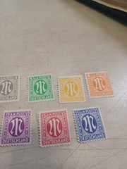 Lot Of 9 Deutschland AM Mix Lot Post Germany Occupation Stamps