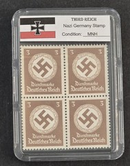 THIRD REICH SWASTIKA NSDAP GOVT OFFICIALS STAMP BLOCKS WW2 NAZI German MNH
