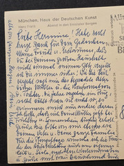 INTERESTING! Third Reich HDK Munchen House of Art Postcard Mailed in 1967!~