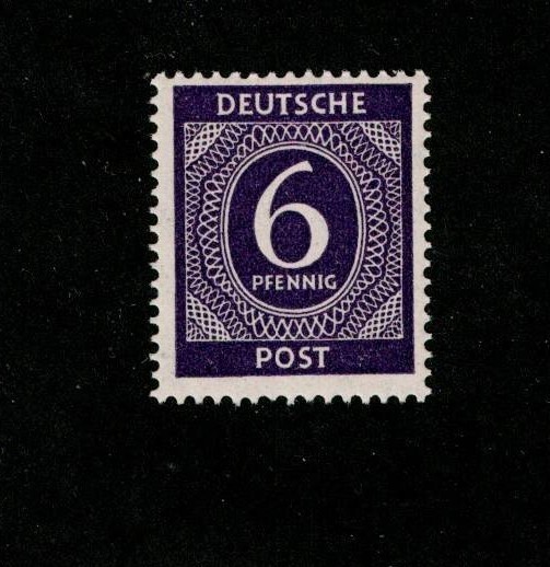 MNH Stamp Sc 535 1946 Post WWII Germany Large numeral From mint sheet