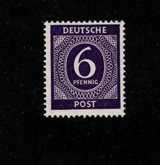MNH Stamp Sc 535 1946 Post WWII Germany Large numeral From mint sheet