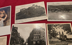 Lot of 12 German Postcards 1930s–1940s Feldpost & Third Reich Era Stamps