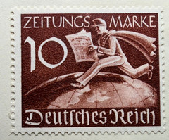 Germany Lot of 2 1939 Scott Catalog P1-2 Newspaper Stamps MH