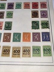 GERMANY ~several (82) German Reich ~ Saufend Stamps ~ c.1920’s Full Page 2 Side