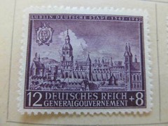 Deutsche Post Osten Germany Poland Occupation 1942 12+8gr fine mh* A11P10F171