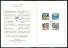 GERMANY FOLDER 1992/06 SPORT OLYMPIA OLYMPICS RUDERN ROWING
