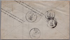 GERMANY 1872 WURTTEMBERG POSTAL HISTORY STATIONERY COVER ADDR & POSTMARK