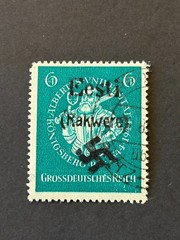 Germany WWII propaganda fantasy ovpt (ESTONIA/RAKVERE) 6+4 Rpf. USED #526