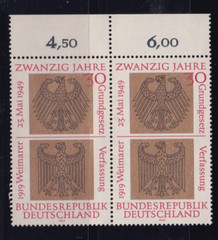 Bundesrepublik MNH ** 585 Scott 998 20 yrs Bundesrepublik pair