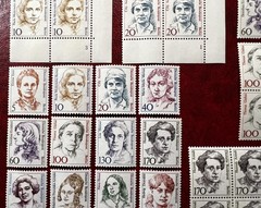 BERLIN 1986 Famous Women Stamp Selection Superb MNH Marginal Blocks