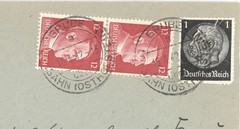 WWII 1942 Germany to Switzerland OKW Censored Cover 25Pf Rate Red Cross