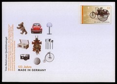 GERMANY POSTAL STATIONERY COVER 2011 BENZ MOTORCAR VW BEETLE STEIFF TEDDY m6478