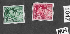MH Stamp set Sc B132-133 / 1938 Germany Sudetenland annexed by Third Reich #1047