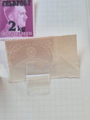 7 Vintage German Military Airmail Parcel Post Stamps Feldpost 1941 – 1950 WWII