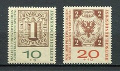 29655) GERMANY 1959 MNH** New** Stamps on Stamps 2v