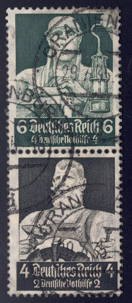 Germany – 1934 ZDMiNr. S221, 6pf+4pf Occupations (Used)