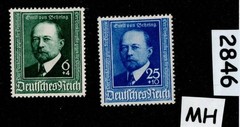MH stamp set B186-187 Third Reich Germany 1940 Von Behring Scientist #2846