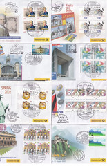 `ODZ&GERMANY 8 VERY GOOD DEUTSCHE POST EXHIBITION COVERS LOOK ALL DIFFERENT 877
