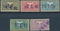 Authentic Lot Stamp Germany Revenue 1942 WWII Third Reich Vacation U 2