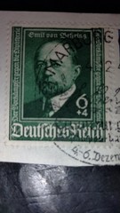 Germany Sc. B186-B187 Emil von Behring Stamps on Paper Used VF Cond.