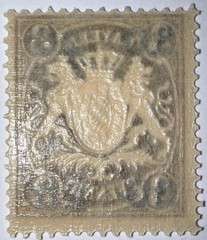 Travelstamps: 1920 Germany Bayern Overprint Stamp Scott#237, Mi 177 – Mint Og Nh