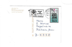 GERMANY Picture Post Card sent from Plauen to Mulheim/Ruhr – Slogan Cancel