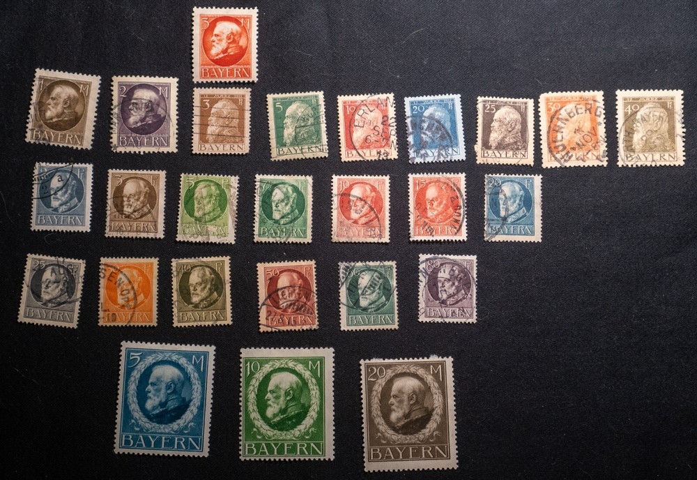 1911-1920 Bavaria Stamps