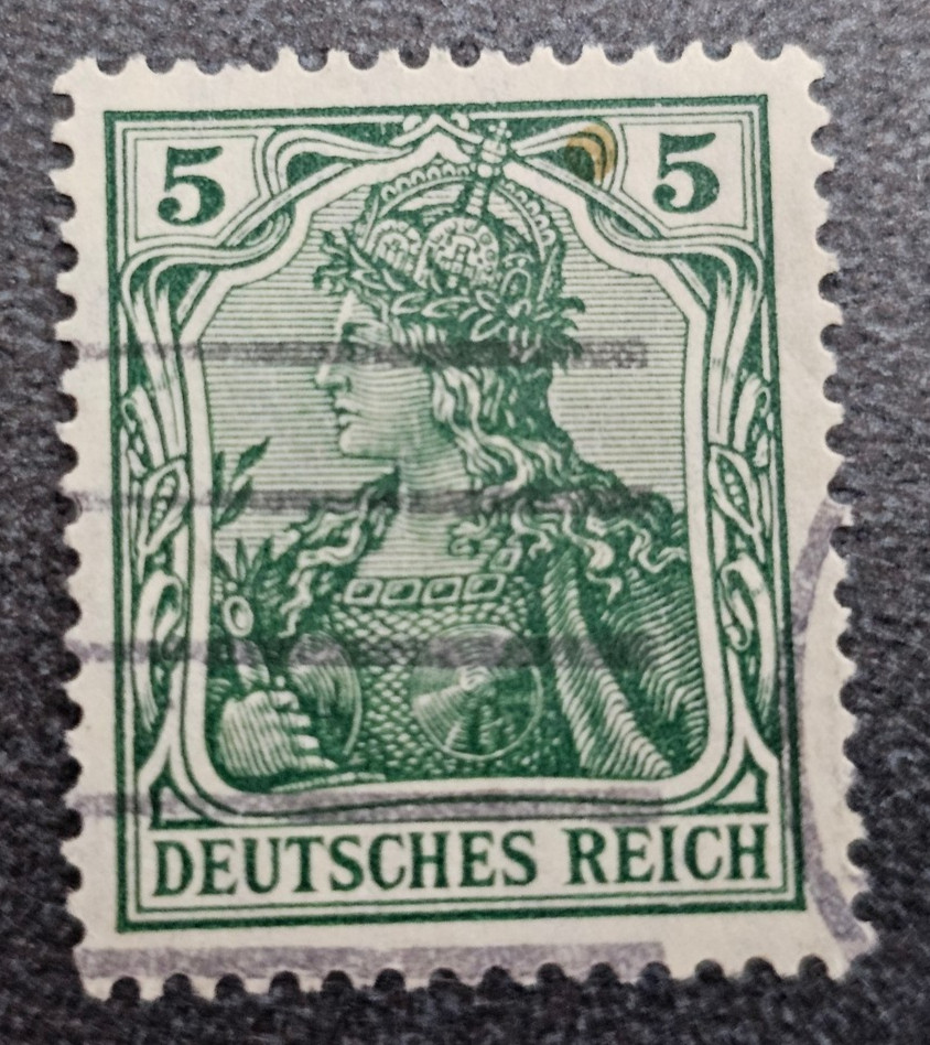 Stamp Germany Deutsches Reich Germania 5 Pfennig 1905 Mi. Nr. 85 [🇩🇪39673-9]
