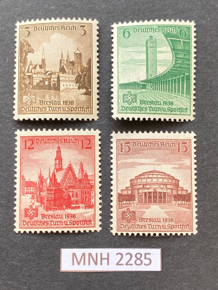 Germany 1938 Gymnastics Athletics Festival MI. 665-668 Full Set Mint (MNH/**)