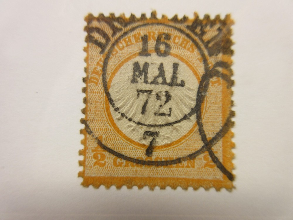 GERMANY, Scott: 3a orange yellow, USED, Lot26, Cat $47.50