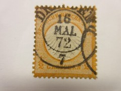 GERMANY, Scott: 3a orange yellow, USED, Lot26, Cat $47.50