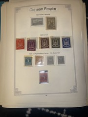 Vintage Germany Stamp Collection German Empire Bavaria Saar Wurttemberg Hamburg