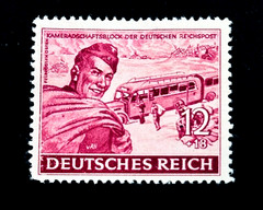 GERMANY Stamp – 1944 WWII Military Postal Clerk Sn B274 Semi Postal MHR r29