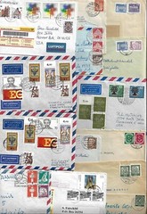 GERMANY MANY 1895 1970s COLLECTION OF COMMERCIAL COVER & CARDS MOSTLY TO USA