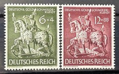 1943 German Stamps set Mi:DR 860/861 St George Knight MH* Mint /255