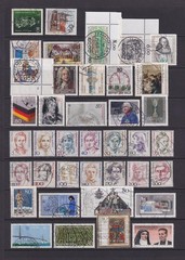 West Germany, Unified Stamps Used inc 1954 – 59 Almost complete. Cat approx £750