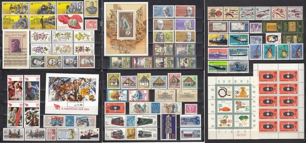 East Germany GDR DDR 1981 – complete year set + 1 minisheet – MNH