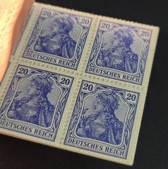Rare German Empire Stamp Booklets MH 13 1920 & MH 14 1921 Deutsches Reich MNH