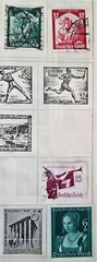 GERMANY 1935 – 1939 Set of 4 Used / Mint hinged Stamps CV$10.50