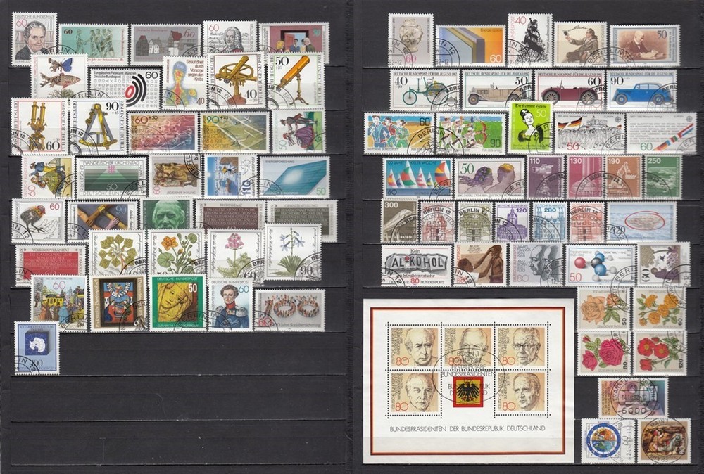 Germany 1981 + 1982 – complete year sets – used, mainly CTO (a83)