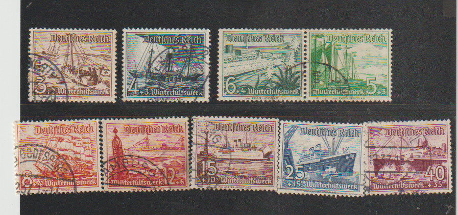 Germany Scott #B107-B115 Used 1938