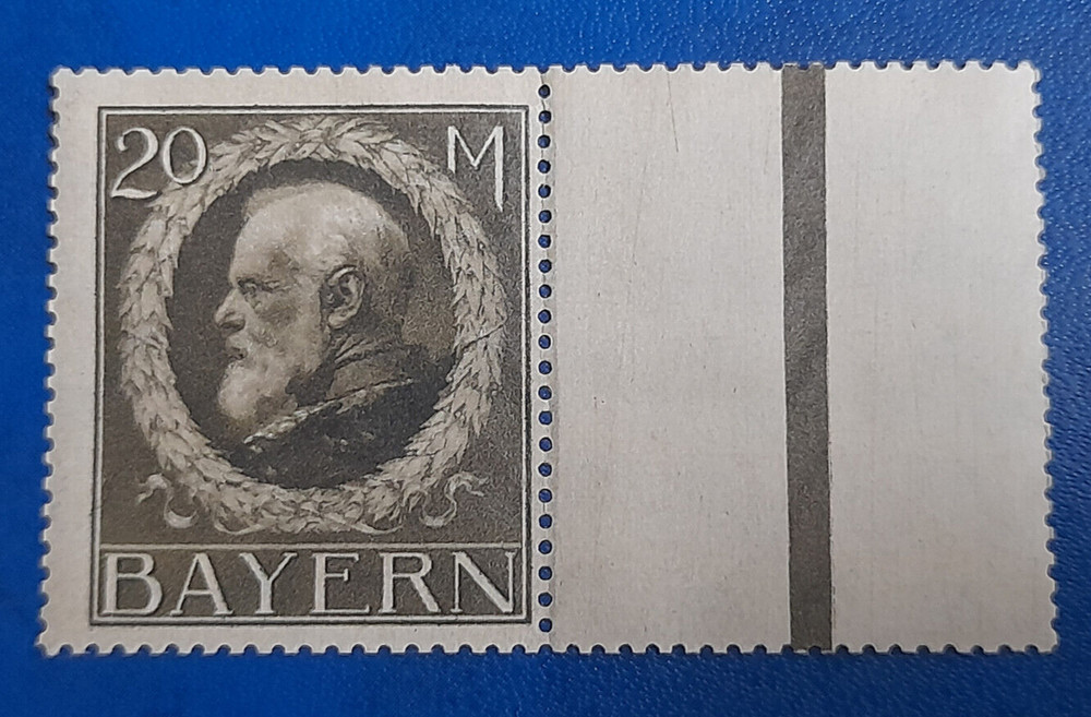 Stamp Germany Bavaria Bayern 20 Mark 1914 Mi. Nr. 109 (29539)