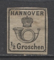 Germany States 1862 HANNOVER 1/2 Groschen issue mint* $ 510.00