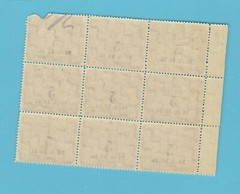 GERMANY BLOCK OF 9 REVENUE STAMPS MNH 1977